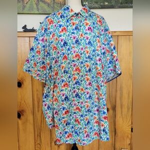 Robert Graham Blue and Pink Casual Button Down Shirt